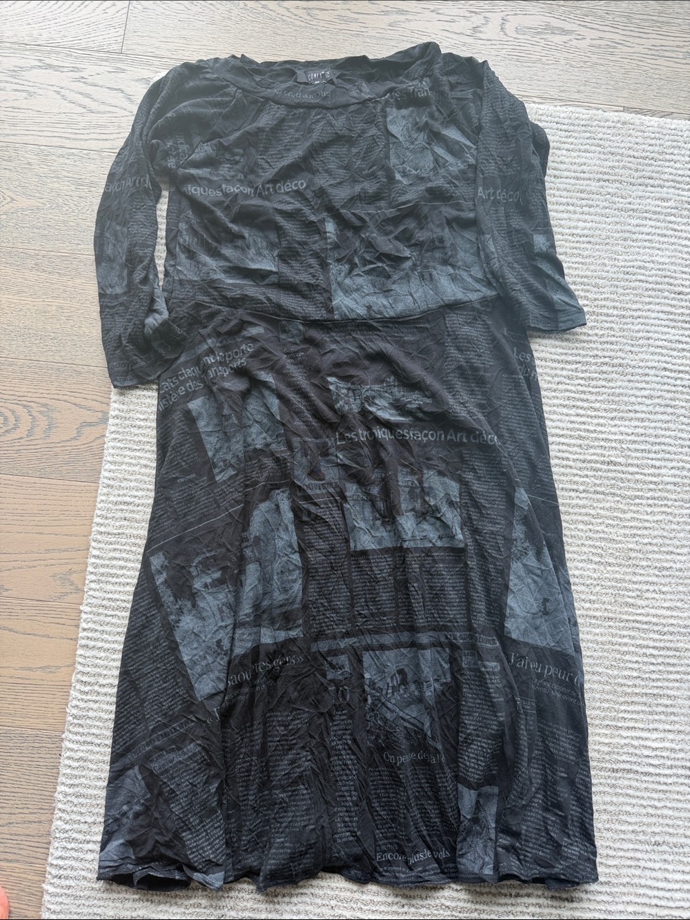 Comfy black and blue  Women’s Dress Elegant Sheer Knit